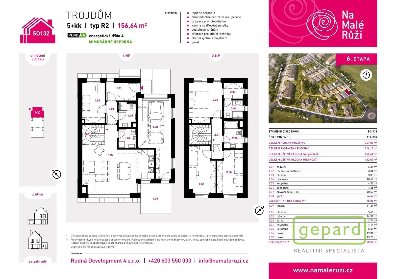 Rodinné domy, Na Malé Růži, Drahelčice, 157 m² - 2