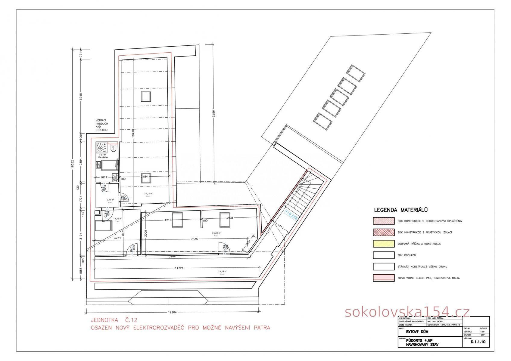 Prodej byt 3+kk - Sokolovská, Praha, 112 m² - 5