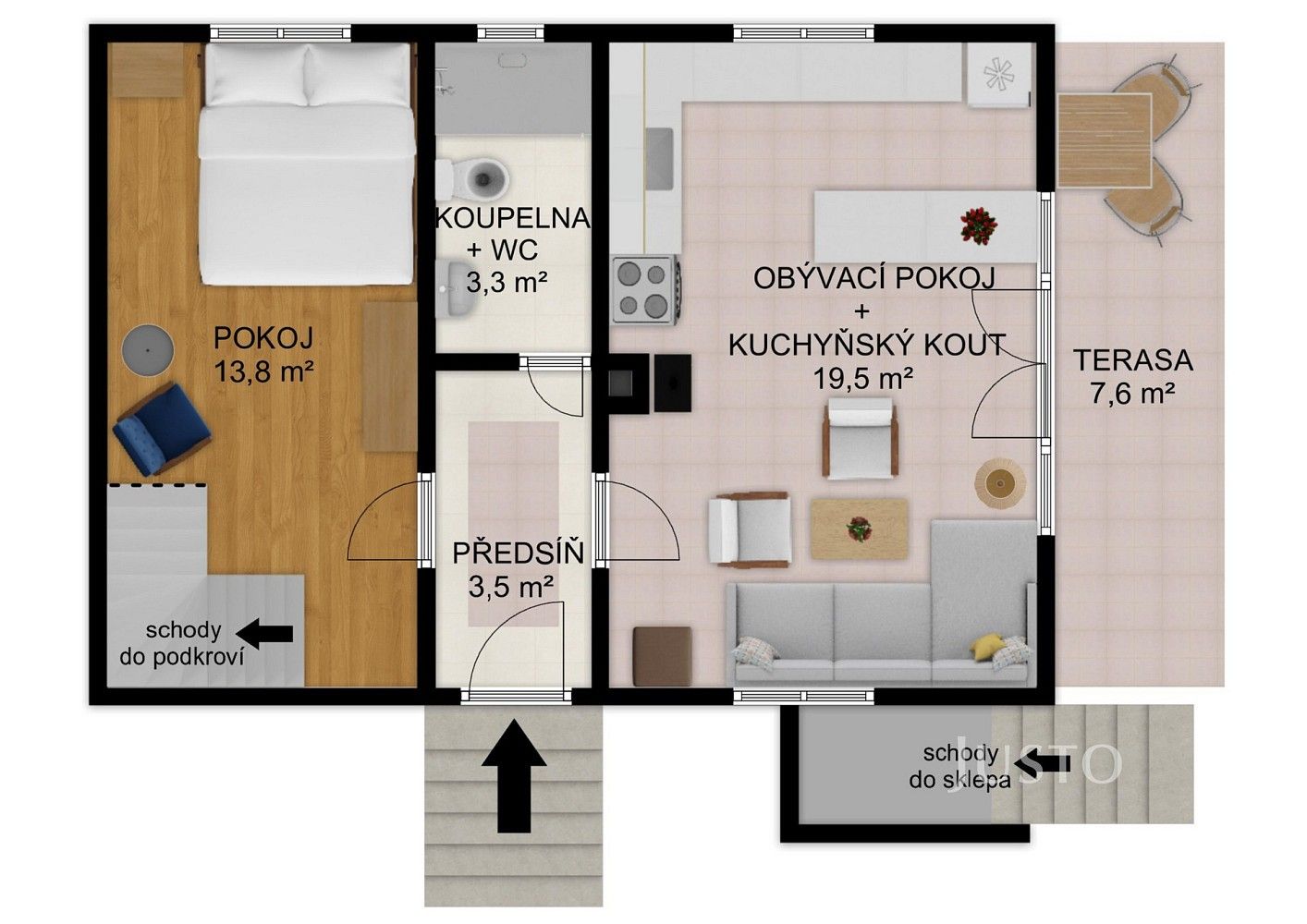Rodinné domy, Slabčice, okres Písek, Jihočeský kraj, 100 m² - 2