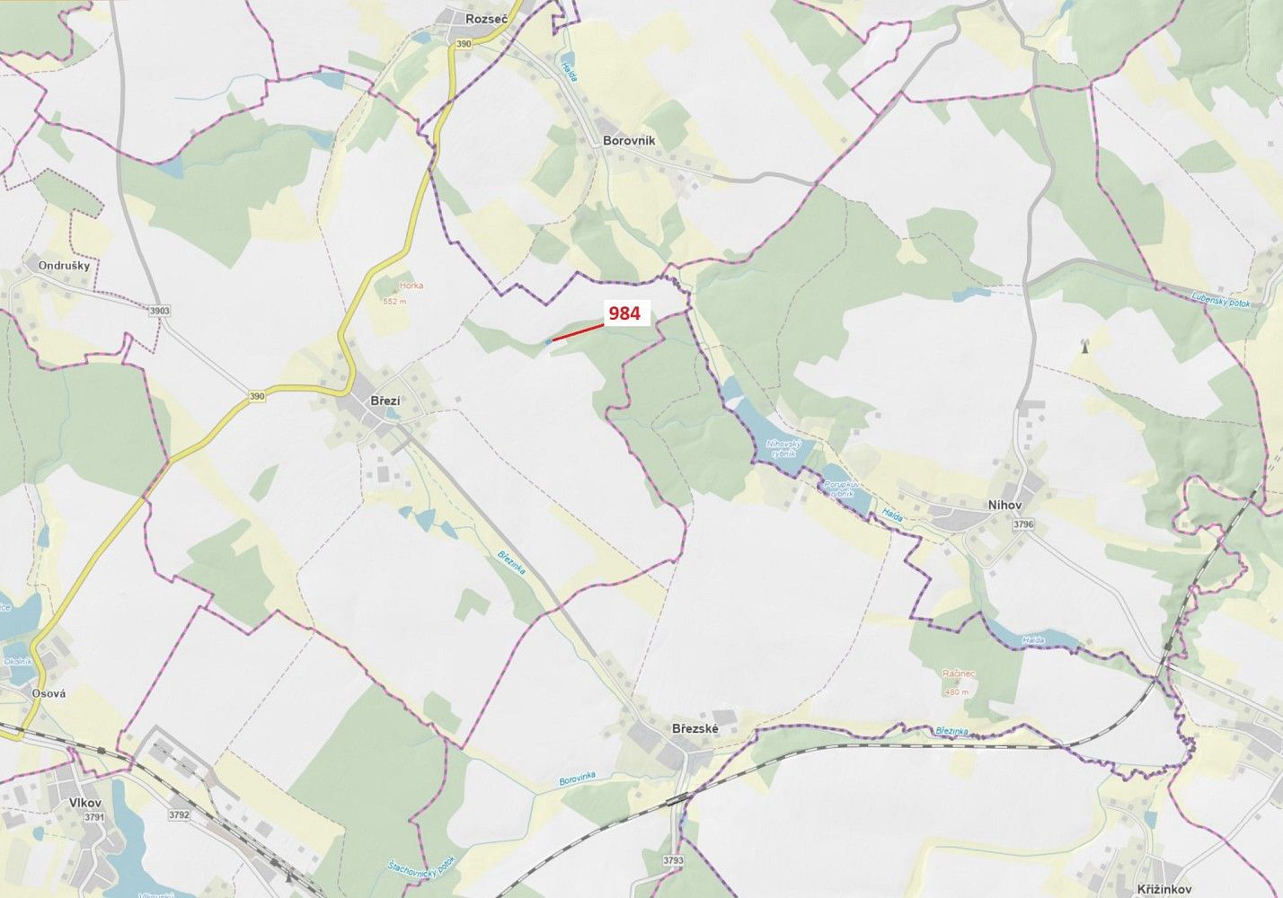 Pozemek, 417 m²