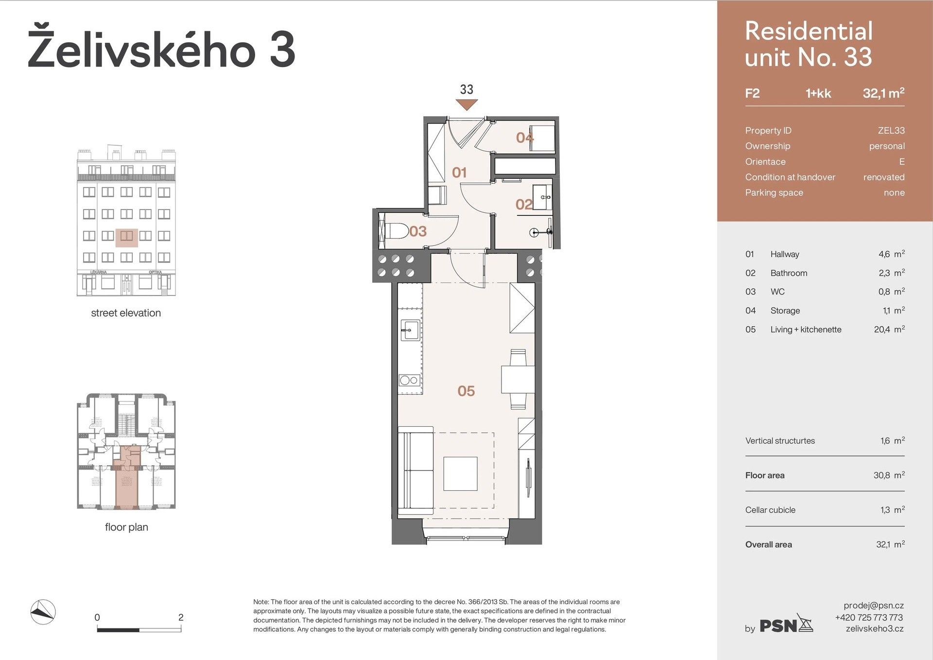 Byt 1+kk · 29 m² · Jana Želivského, Praha Žižkov - 3