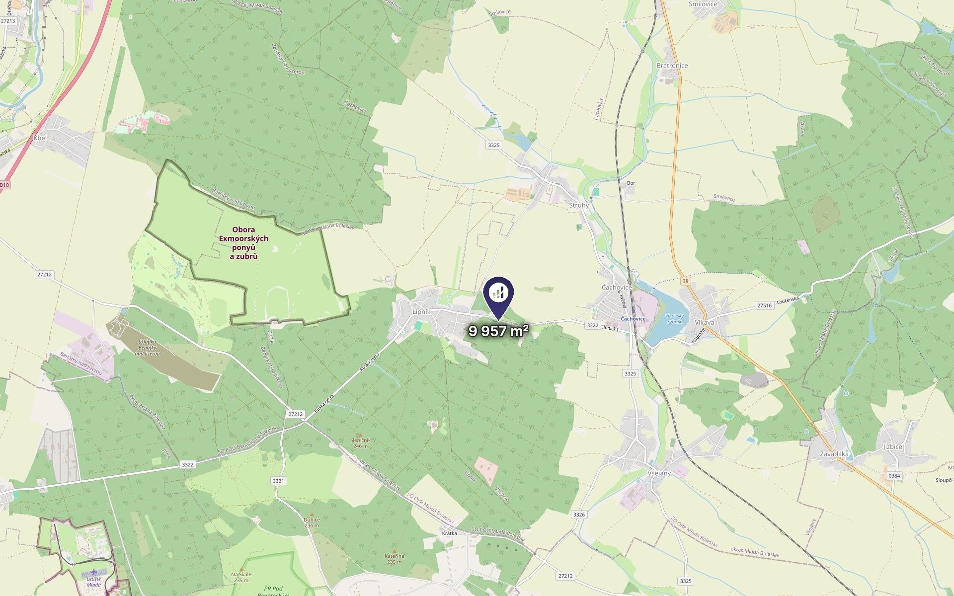 Louka · 9 957 m² · Lipník - 3