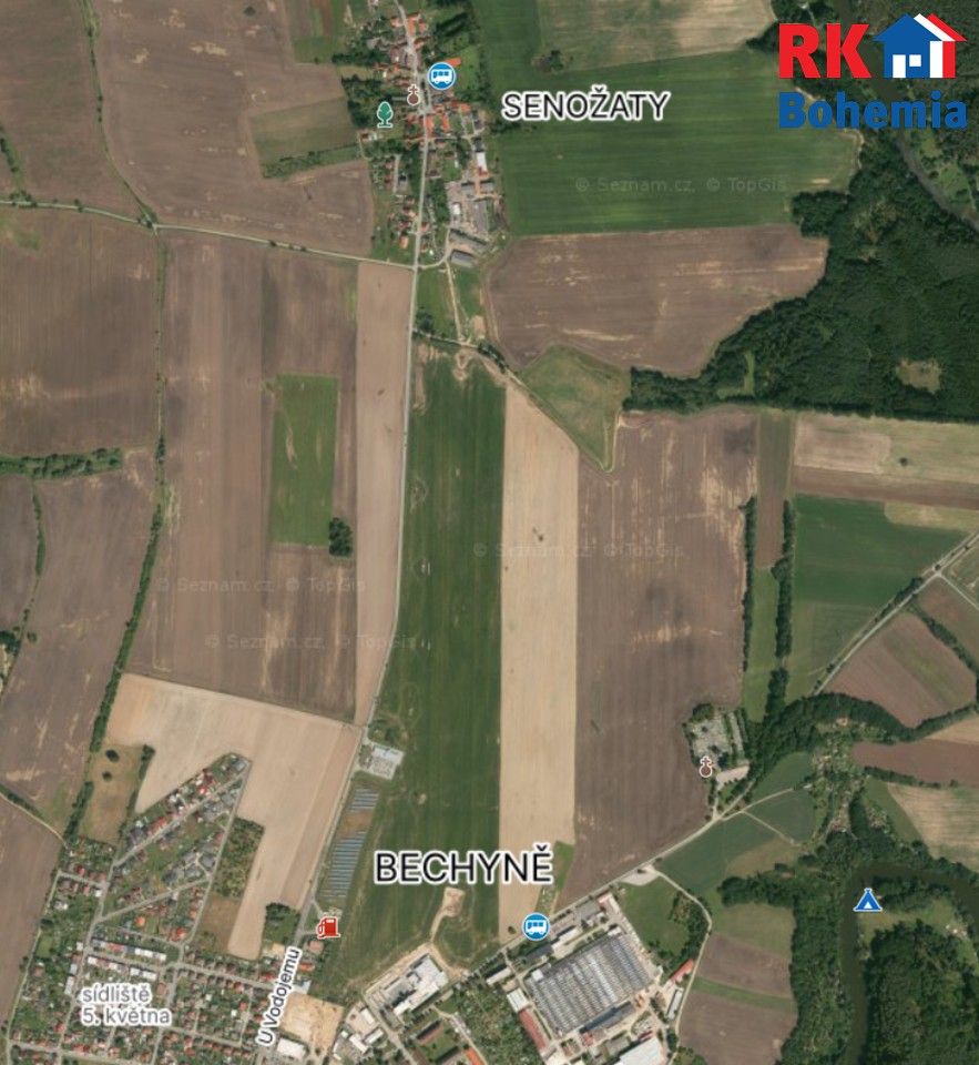 Pozemky pro bydlení, Senožaty, Bechyně, 2 373 m²