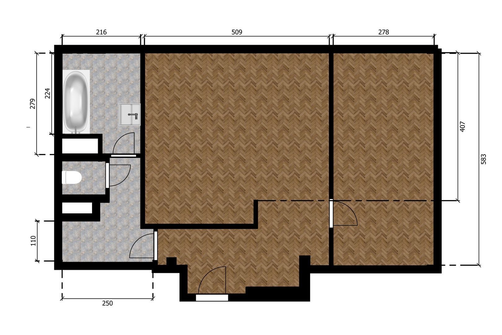 2+kk, Černokostelecká, Praha - Strašnice, 57 m² - 2