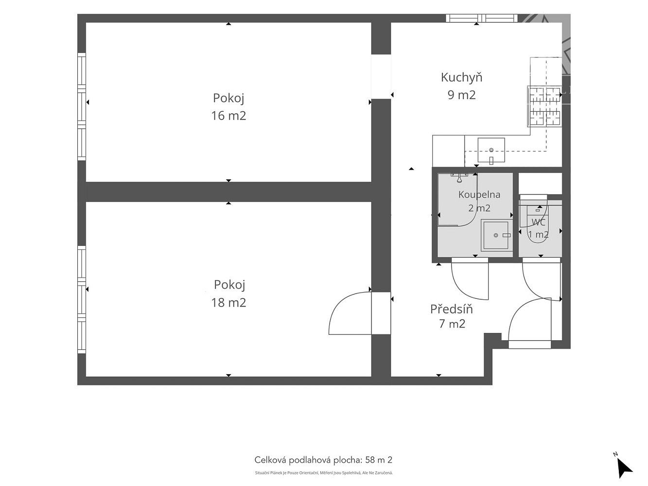 Prodej byt 2+1 - Praha - Michle, Hlavní město Praha, 53 m² - 5