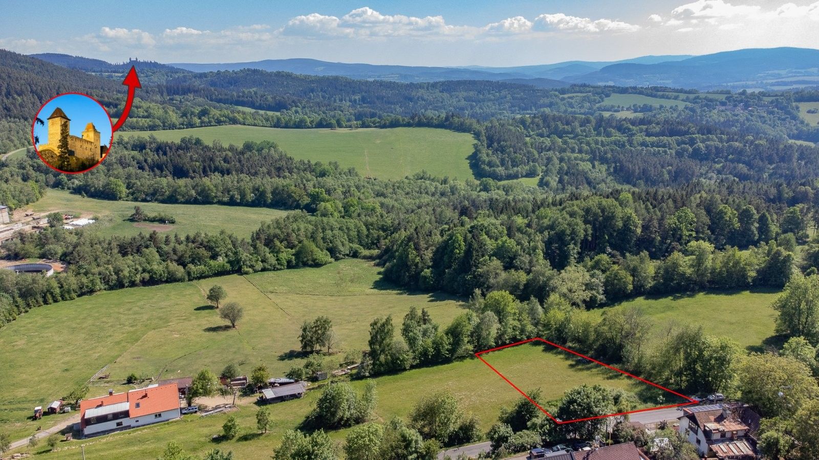 Pozemek pro bydlení, 3 500 m²