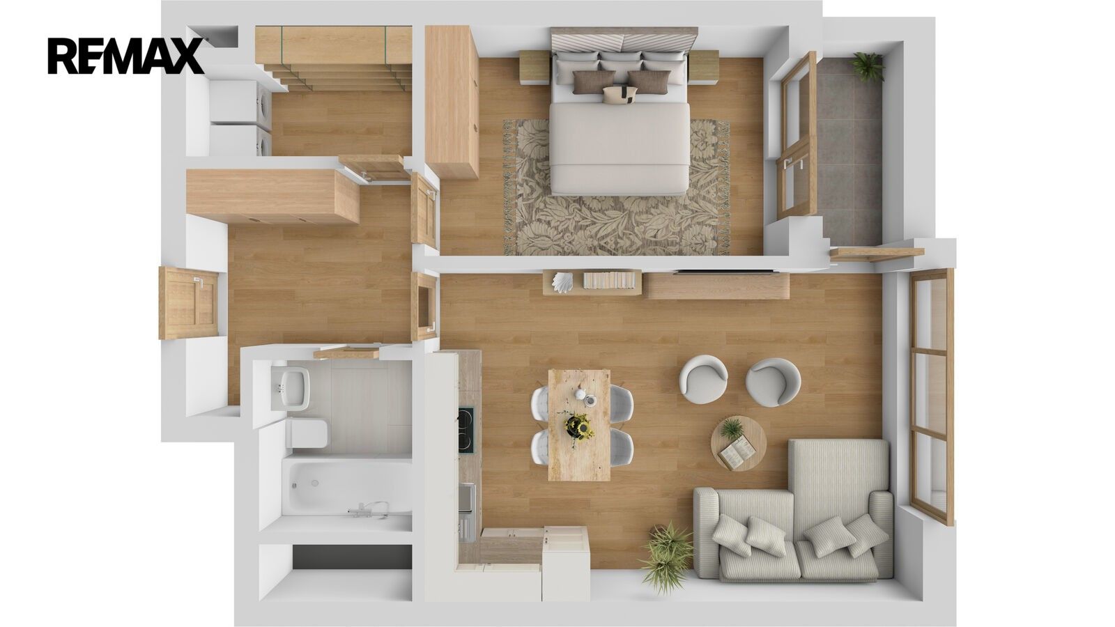 2+kk, Zimova, Praha Kamýk, 58 m² - 2