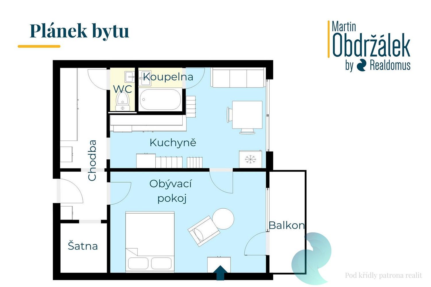 Byt 1+1 · 50 m² · České Budějovice - České Budějovice 3, Jihočeský kraj - 4