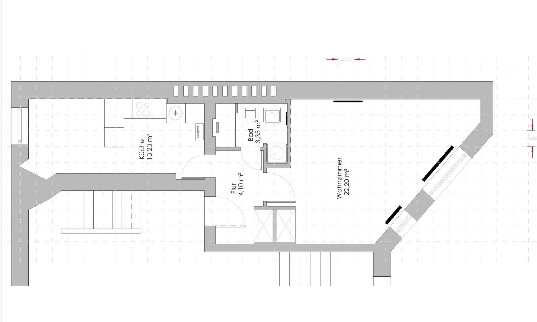 1+1, Alsenstraße 16 Berlin Steglitz Berlin 12163, 43 m² - 2