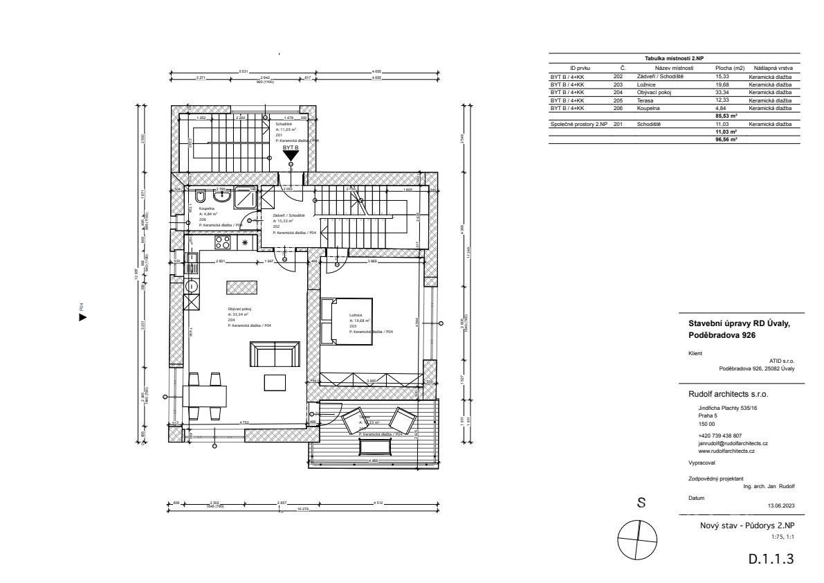 Prodej byt 4+kk - Poděbradova 926, Úvaly, 136 m² - 5