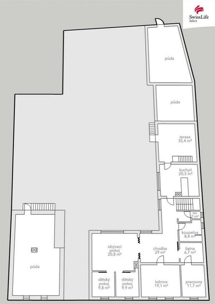 Prodej rodinný dům - Moravany - Turov, okres Pardubice, 550 m² - 5