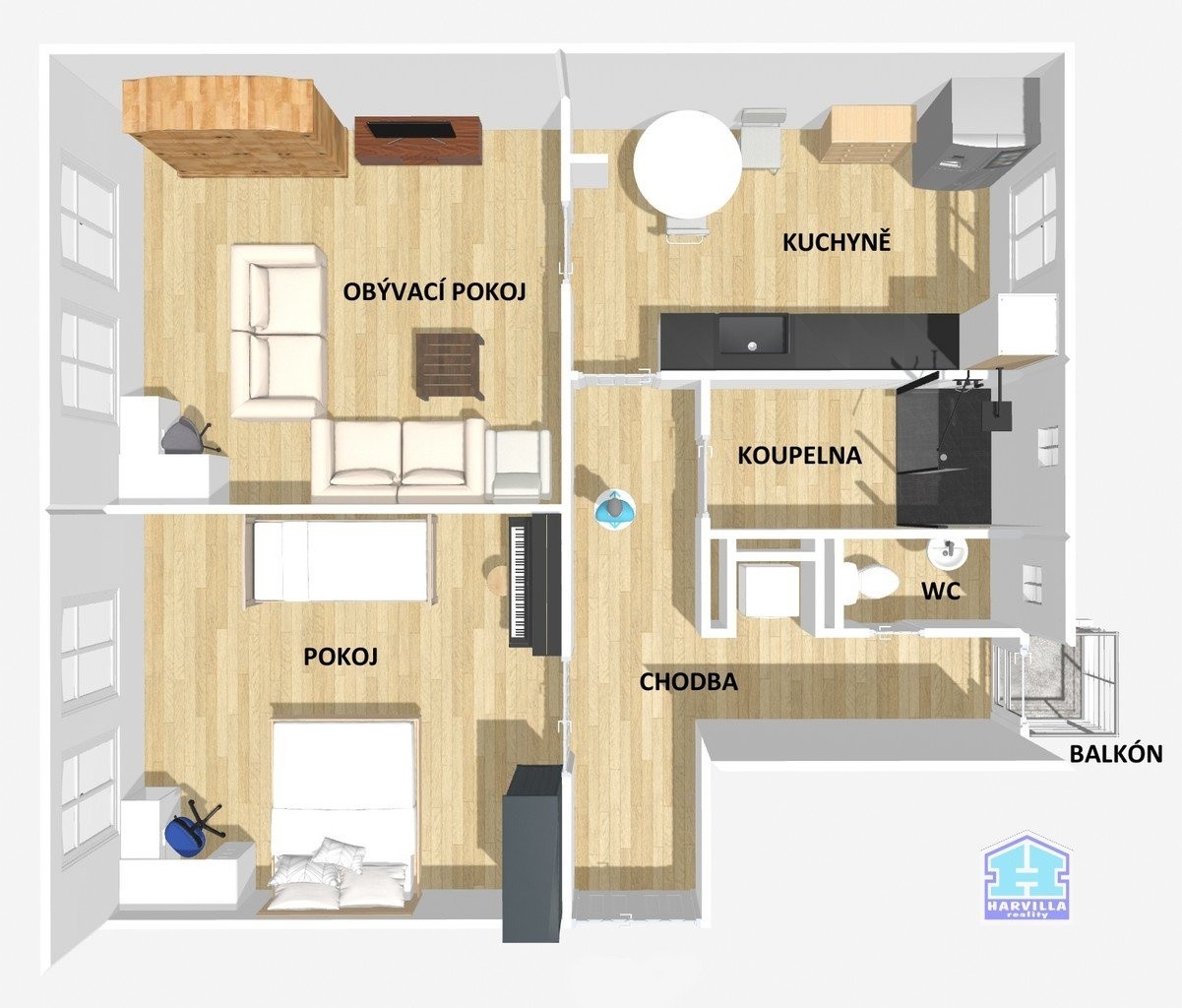 2+1, Bendova 1087, Plzeň Jižní Předměstí, 83 m² - 2