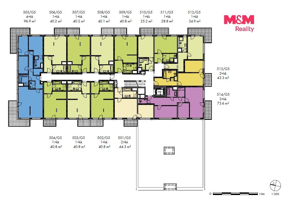 Byt 3+kk · 73 m² · Honzíkova, Praha - 3