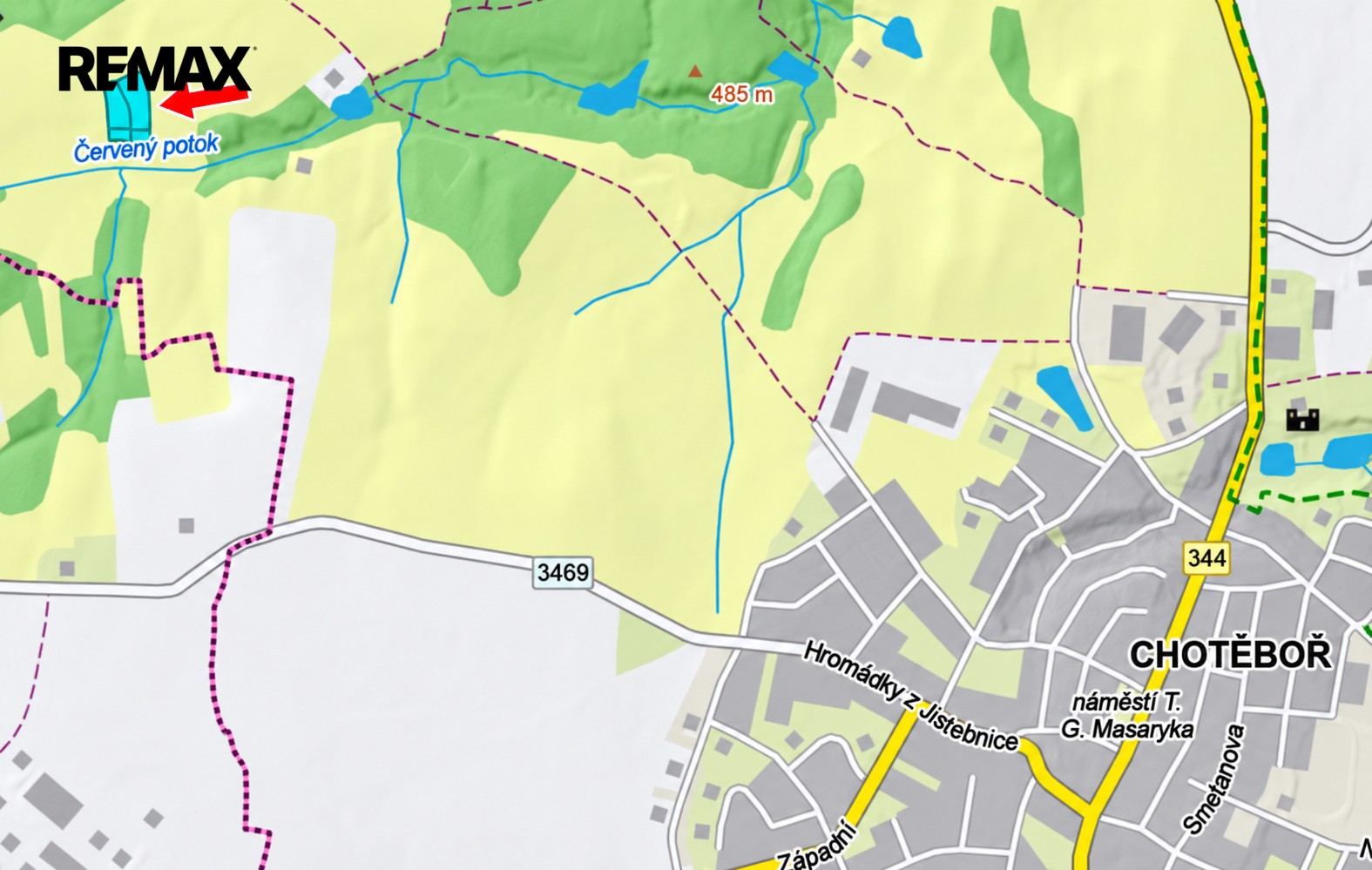 Zemědělské pozemky, Chotěboř, 46 277 m² - 2