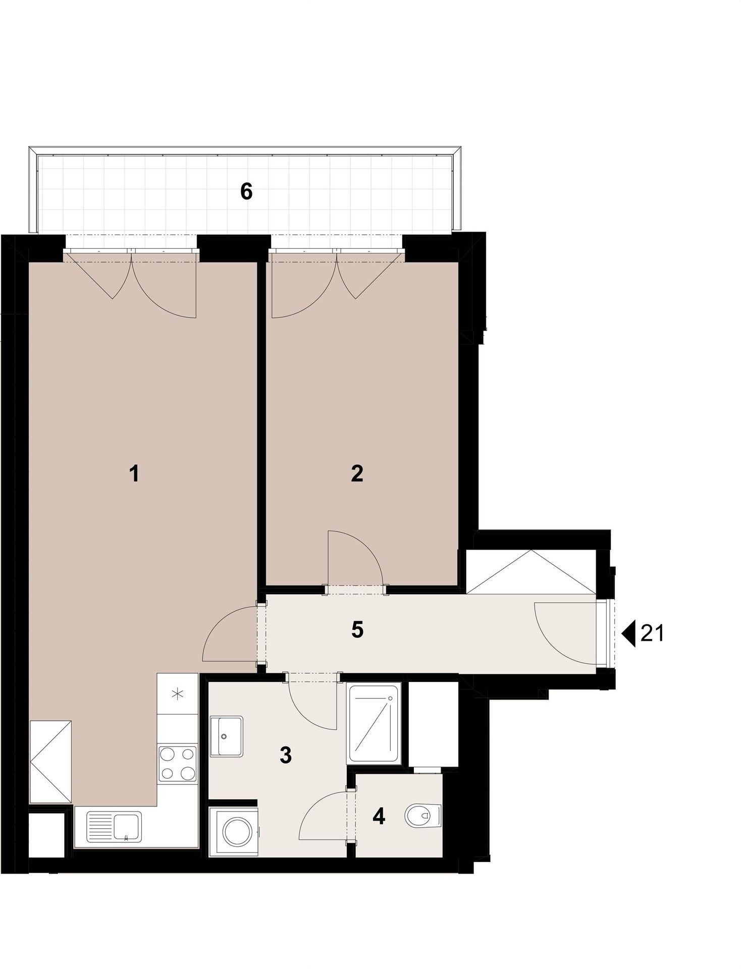 Prodej byt 2+kk - Sochorcova,Háje,Praha, 54 m²