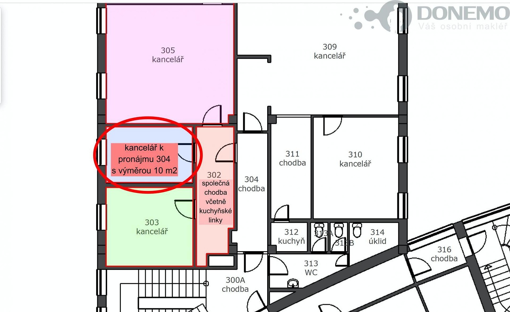 Kancelář · 10 m² · Dolní hejčínská, Olomouc - Nová Ulice - 2