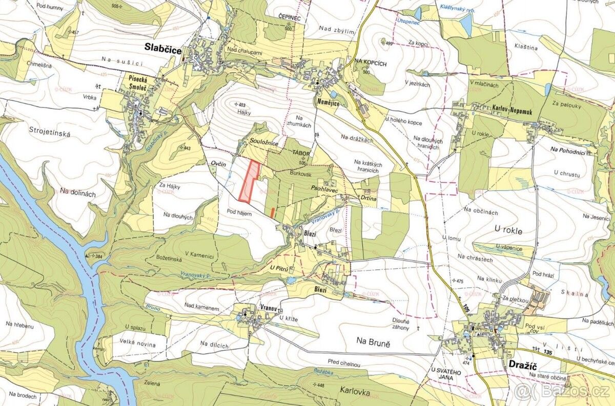 Prodej pozemek pro bydlení - Bernartice u Milevska, 398 43