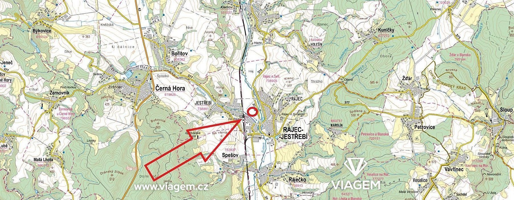 Prodej zemědělský pozemek - Rájec-Jestřebí, okres Blansko - 5