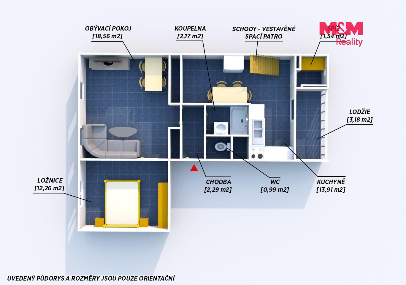 Byt 2+1 · 76 m² · Josefa Růžičky, Rokycany - 4