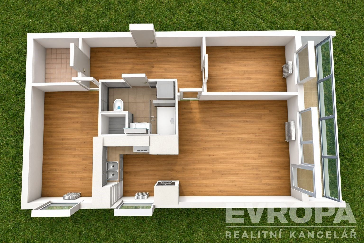3+1, Harrachovská 323, Praha Střížkov, 61 m² - 2