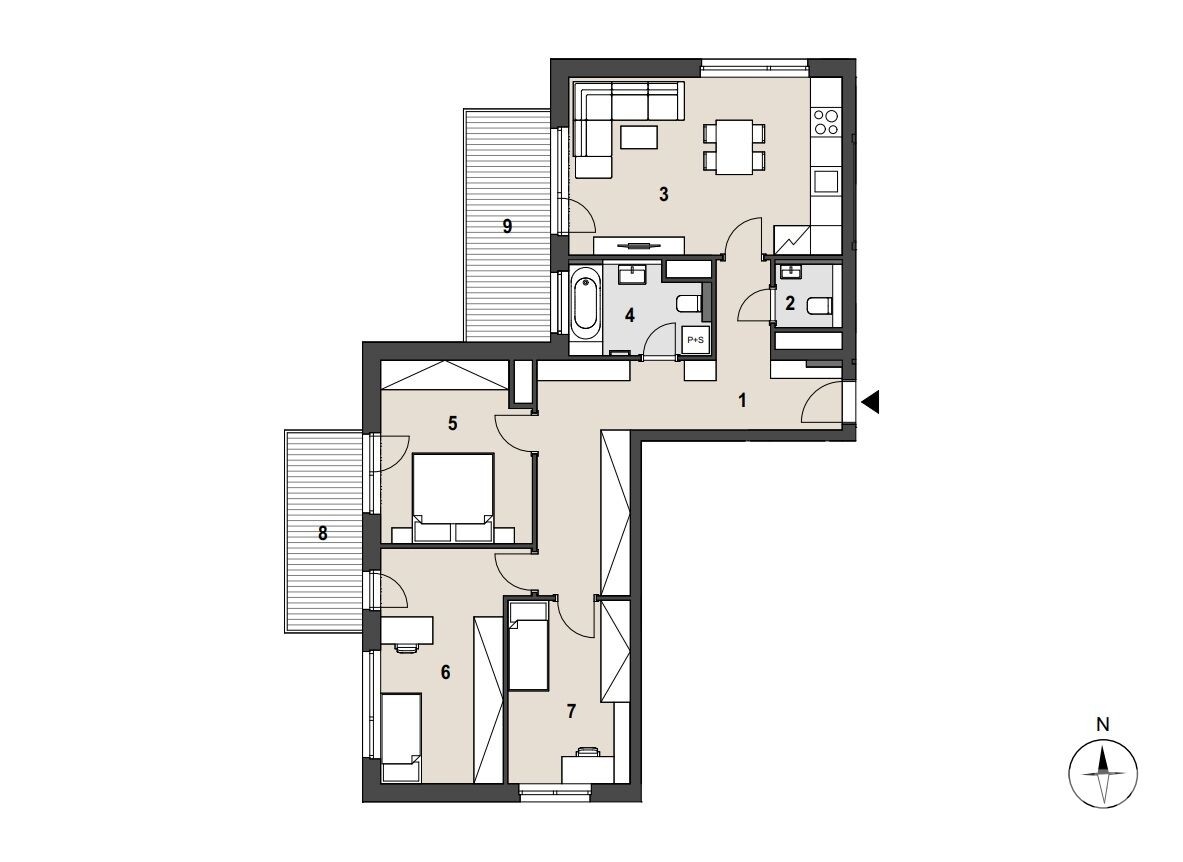 Byt 4+kk · 97 m² · náměstí Osvoboditelů, Praha Radotín - 3