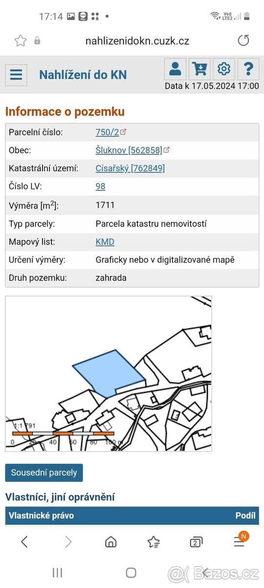 Prodej pozemek - Šluknov, 407 77, 1 909 m²