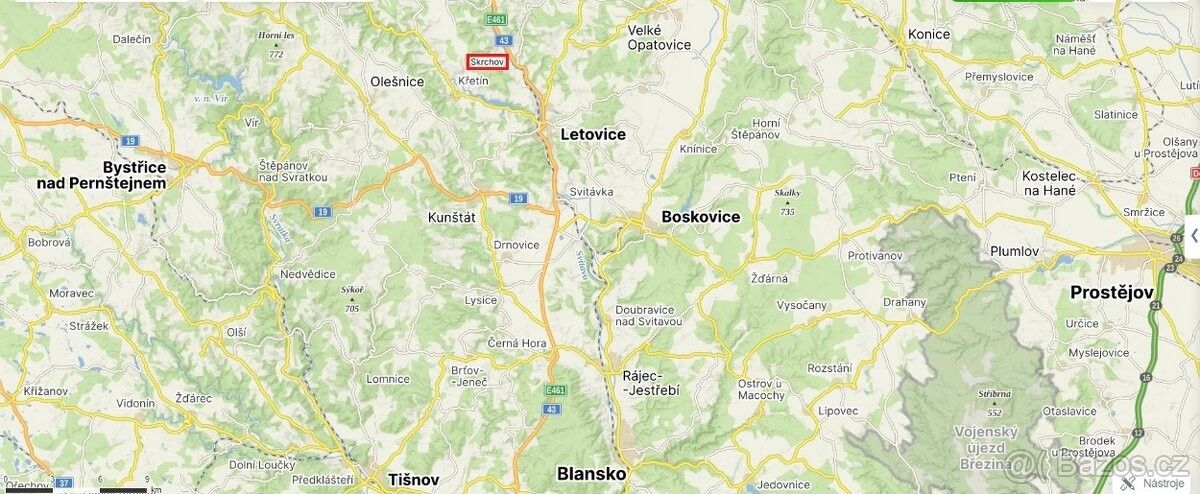 Pozemky pro bydlení, Letovice, 679 61