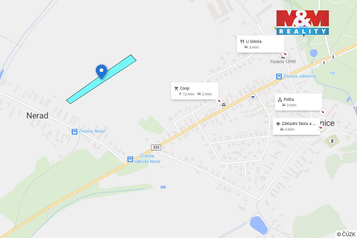 Prodej pozemek pro bydlení - Živanice - Nerad, okres Pardubice, Pardubický kraj - 5
