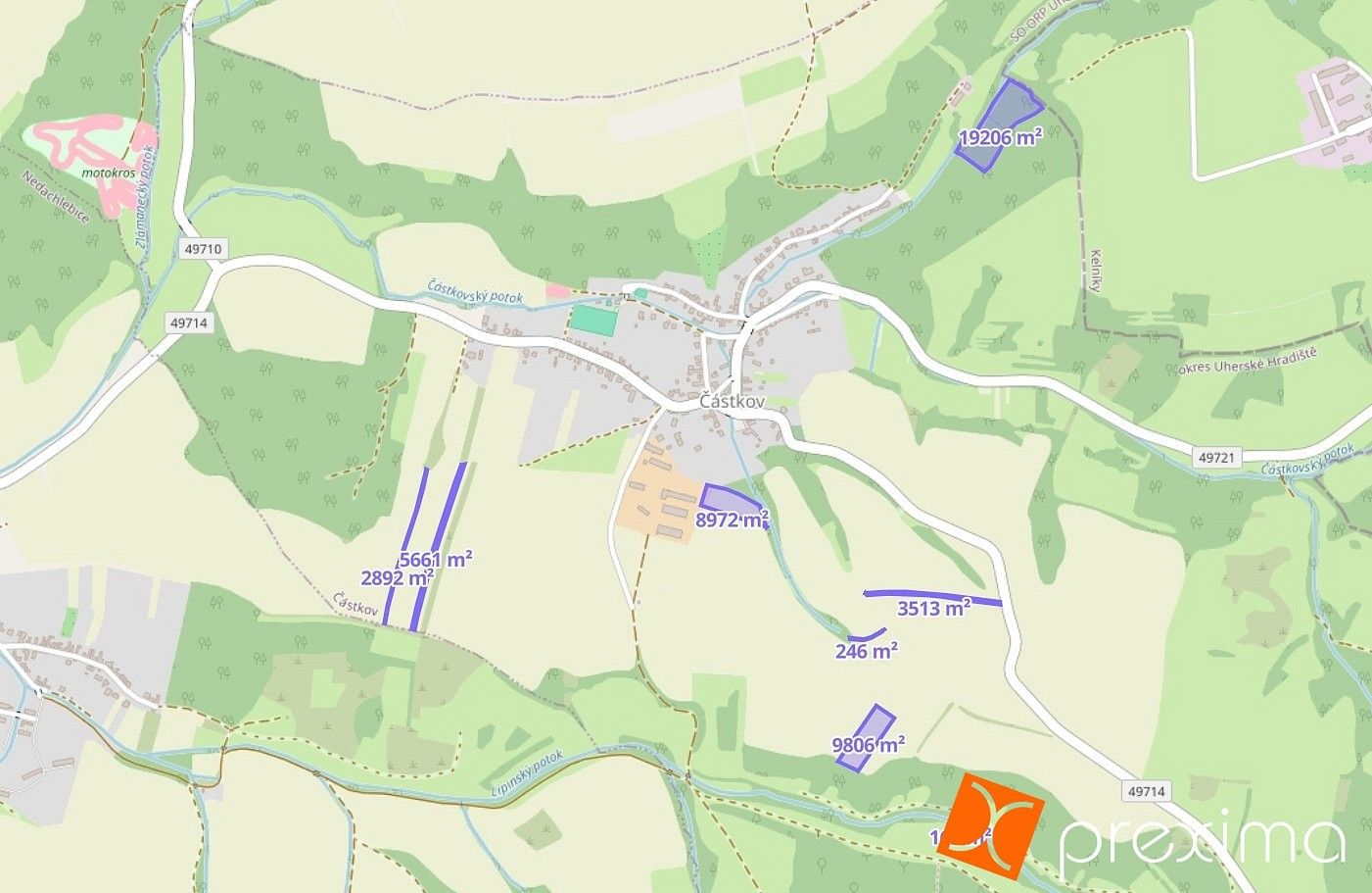 Prodej zemědělský pozemek - Částkov, okres Uherské Hradiště, Zlínský kraj - 2