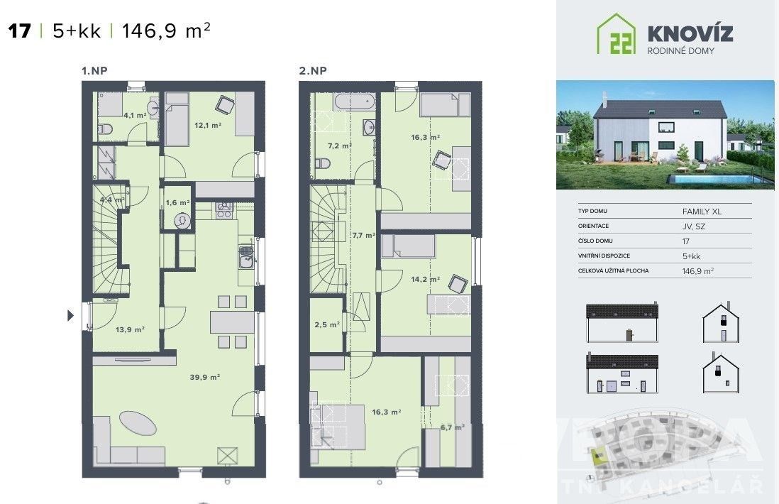 Prodej rodinný dům - Na Hrudném, Knovíz, 147 m²