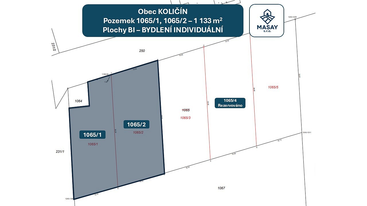 Prodej pozemek pro bydlení - Holešov - Količín, okres Kroměříž - 5