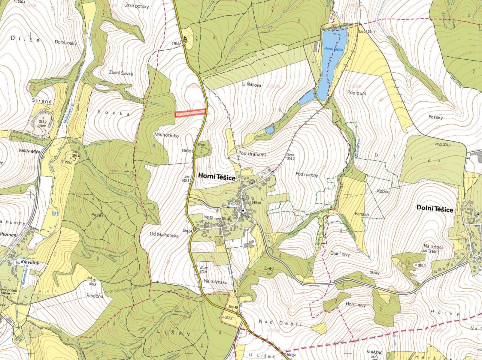 Prodej zemědělský pozemek - Horní Těšice