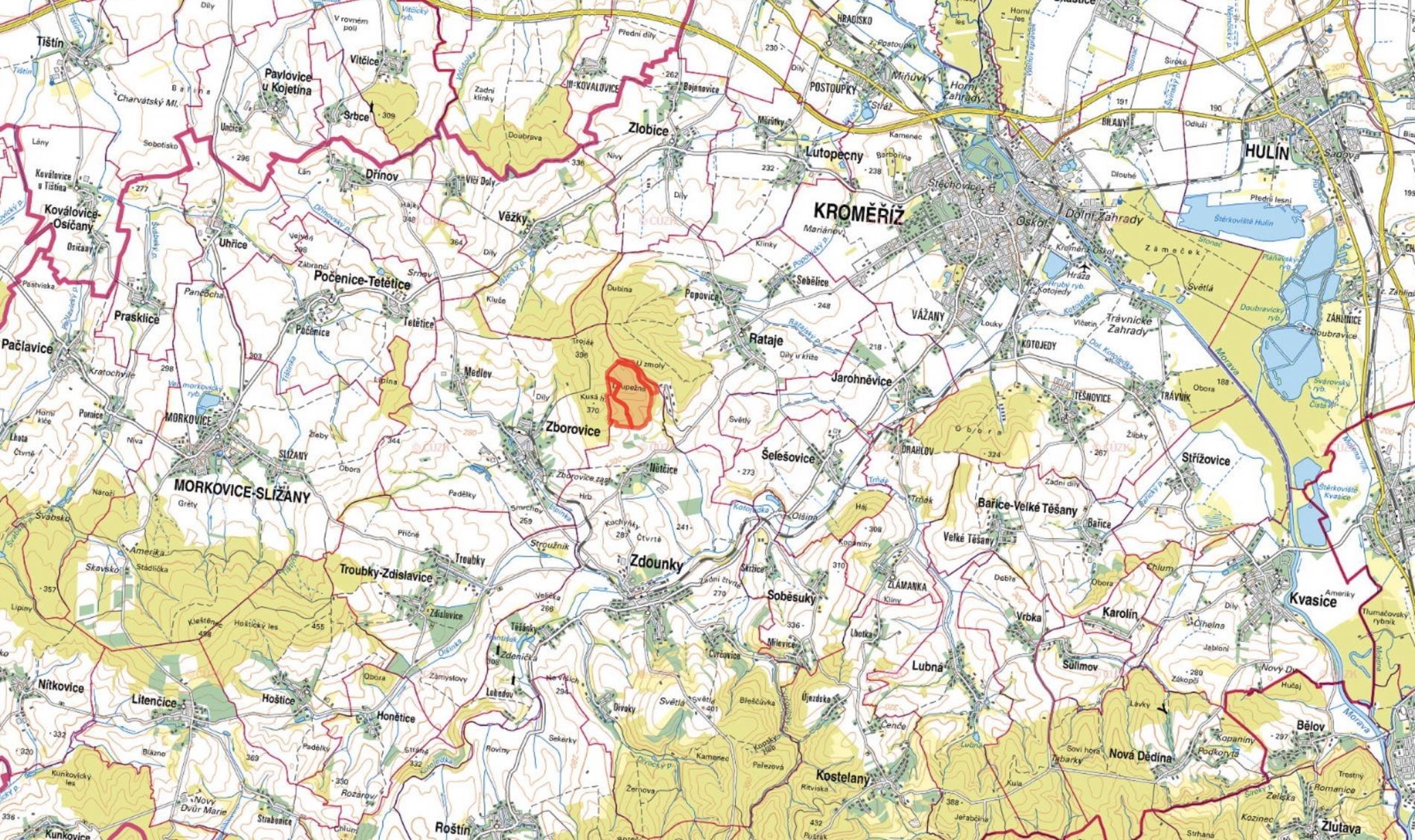 Prodej les - Nětčice, Zdounky