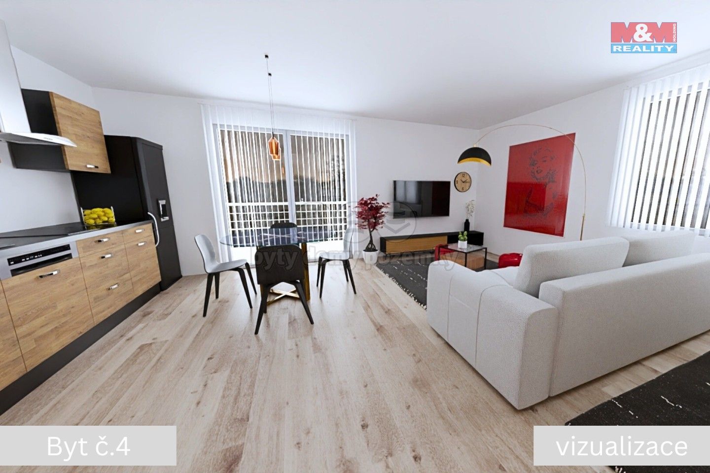 2+kk, Žleby, 55 m²