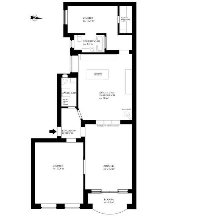 3+1, Berlin Schöneberg Berlin 10823, 110 m² - 1