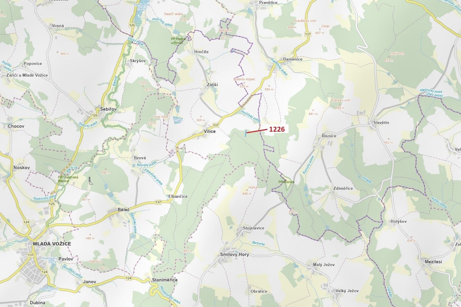 Prodej les - Vilice, okres Tábor, Jihočeský kraj - 1