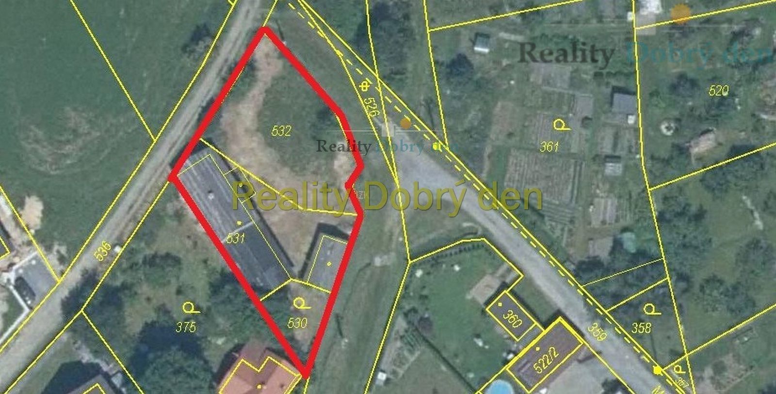 Prodej pozemek pro bydlení - Mlýnská, Hradec nad Moravicí, 863 m²