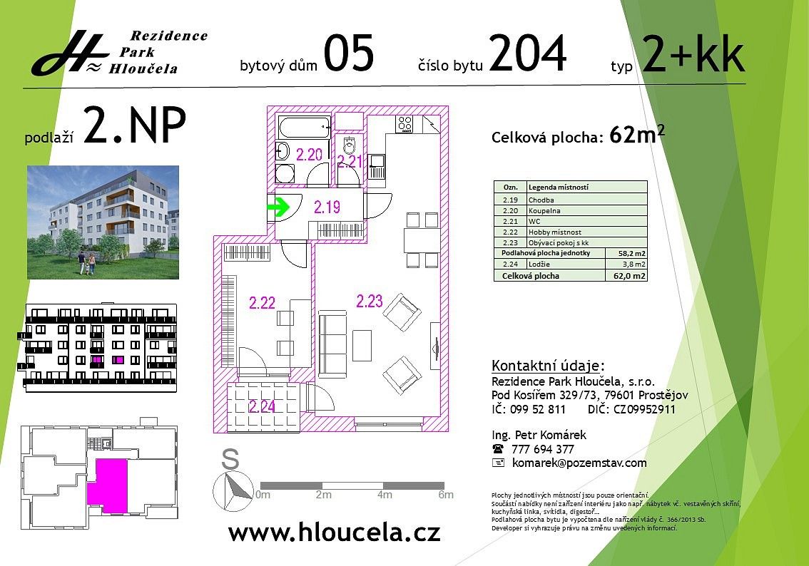 Byt 2+kk · 58,2 m² · Prostějov, Olomoucký kraj - 3