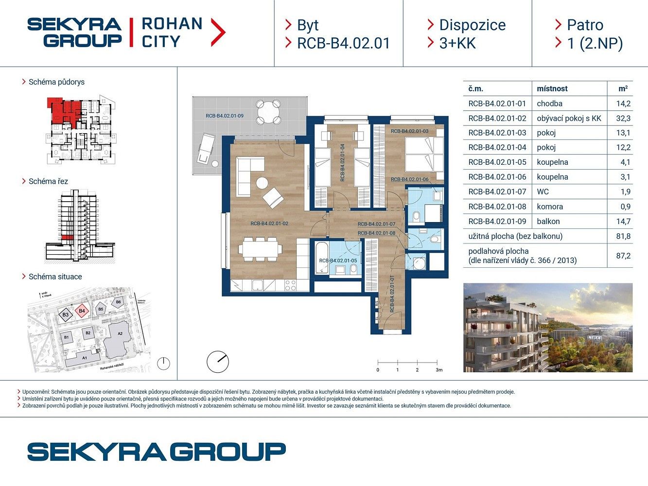 Prodej byt 3+kk - Sokolova, Praha 8 - Karlín, 81 m² - 2