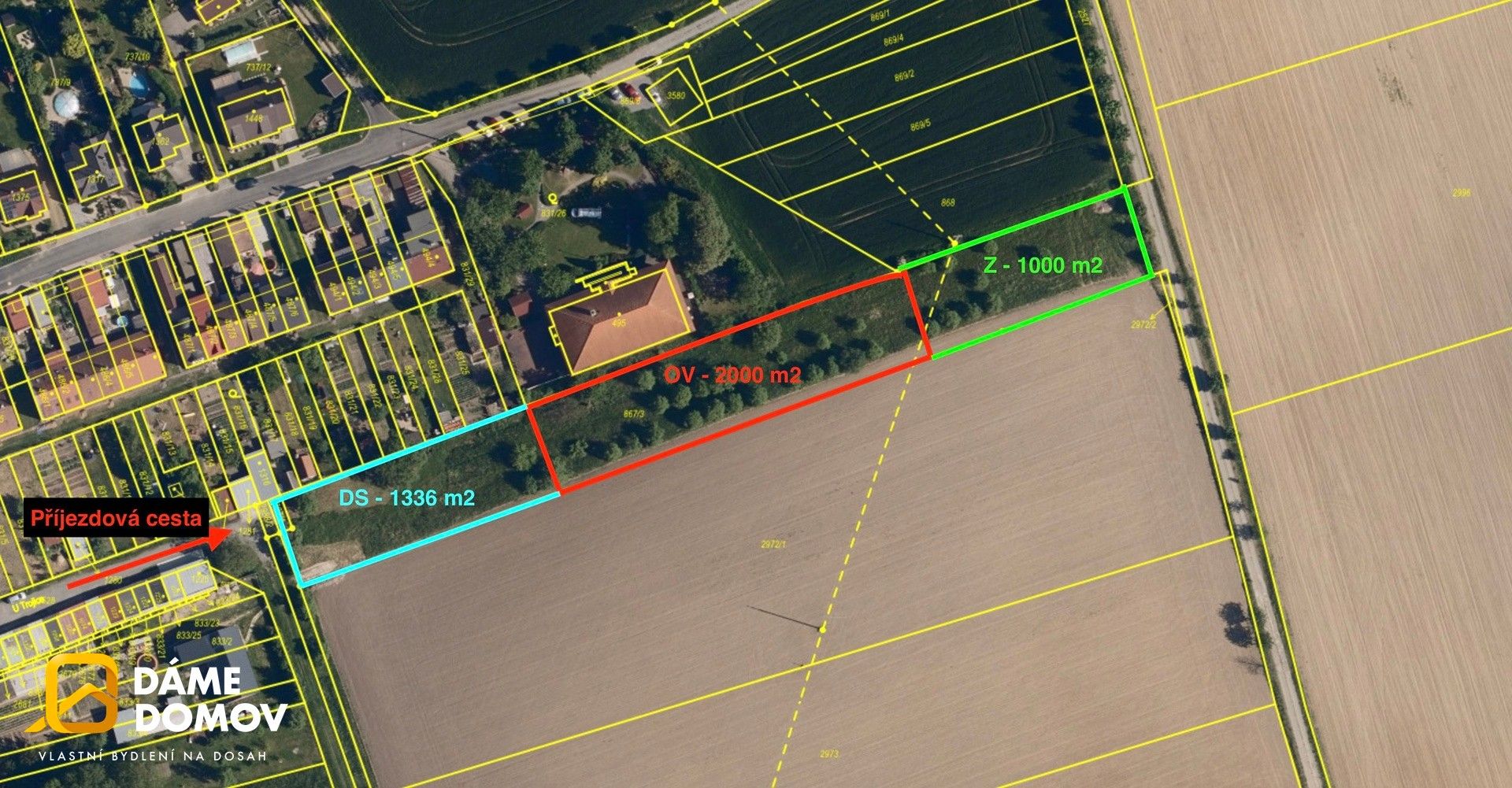 Prodej komerční pozemek - Tlumačov, 4 301 m²