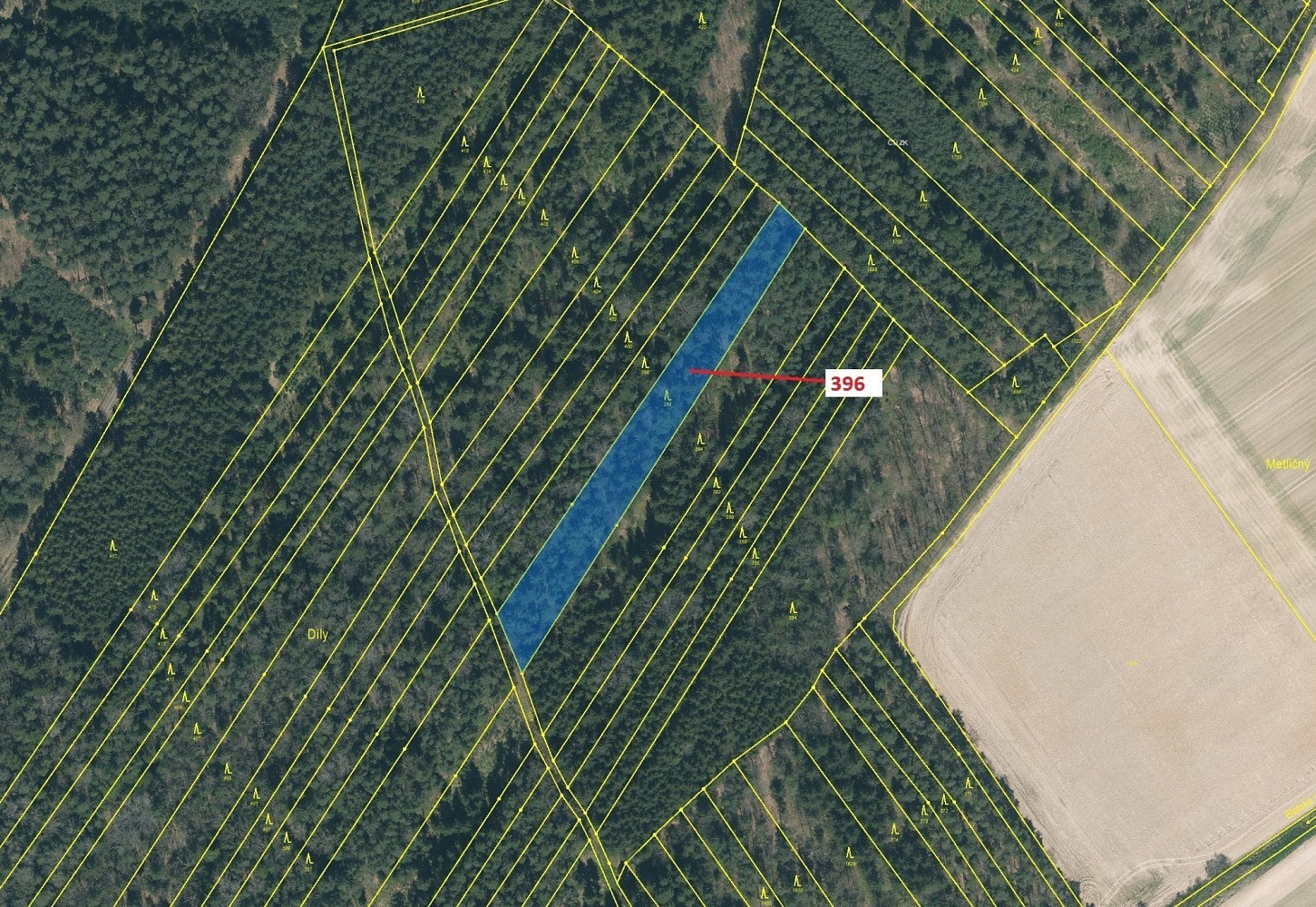 Lesy, Komárov - 2