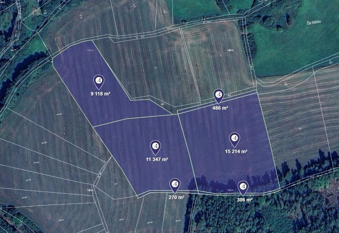 Zemědělské pozemky, Životice, 36 741 m² - 1