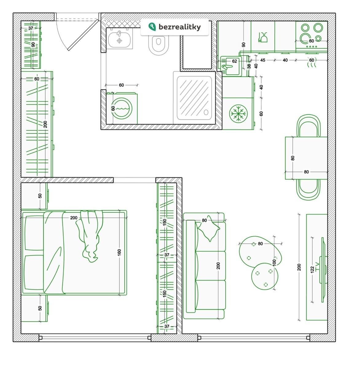 Prodej byt 2+kk - Augustinova 2080, Praha Chodov, 33 m² - 5