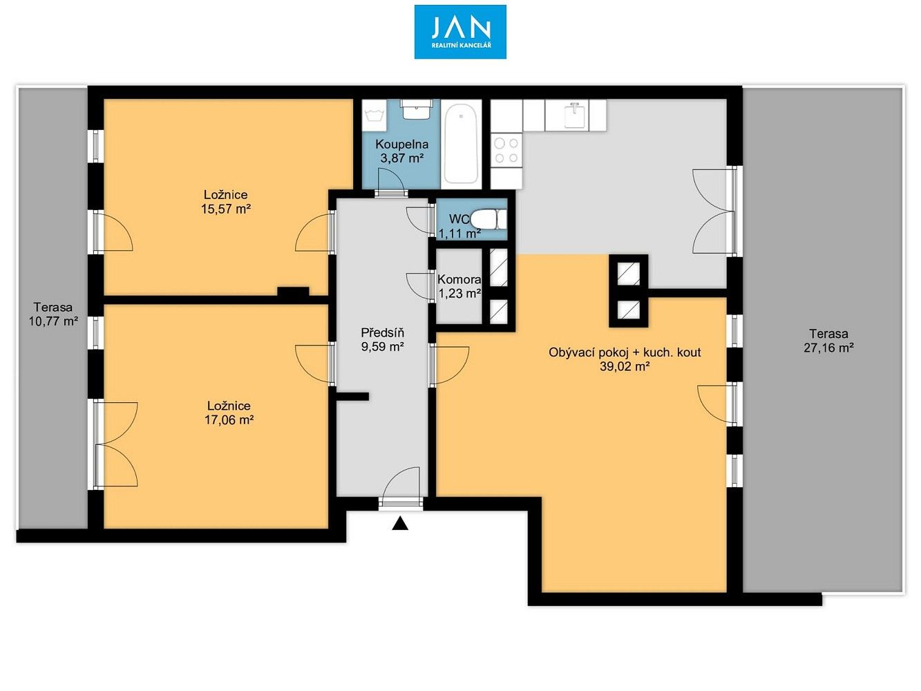 Byt 3+kk · 87 m² · Praha - Michle, okres Praha 10, Hlavní město Praha - 3