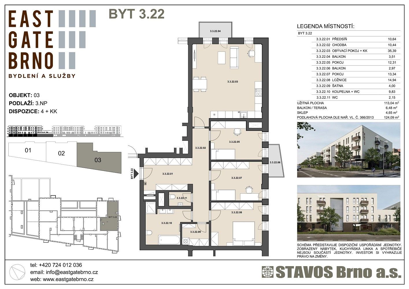 4+kk, Brno, okres Brno-město, Jihomoravský kraj, 113,2 m² - 2