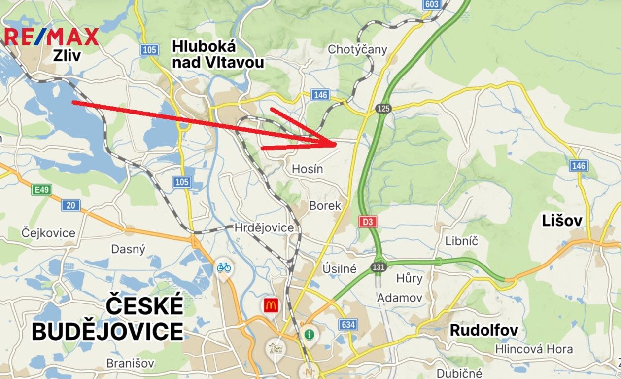 Prodej komerční pozemek - Hosín, 4 m²