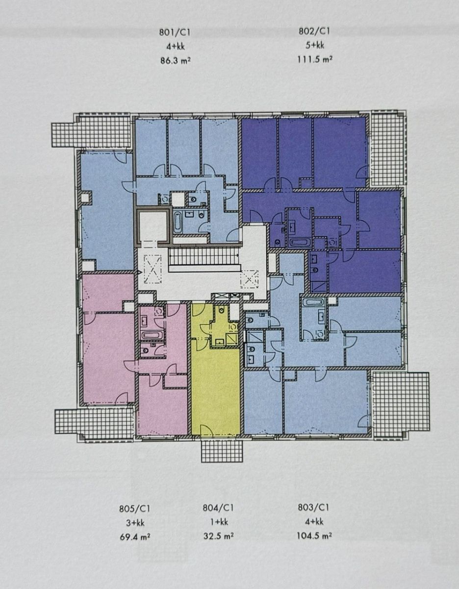 3+kk, Bessemerova, Praha - Třebonice, 82 m² - 2