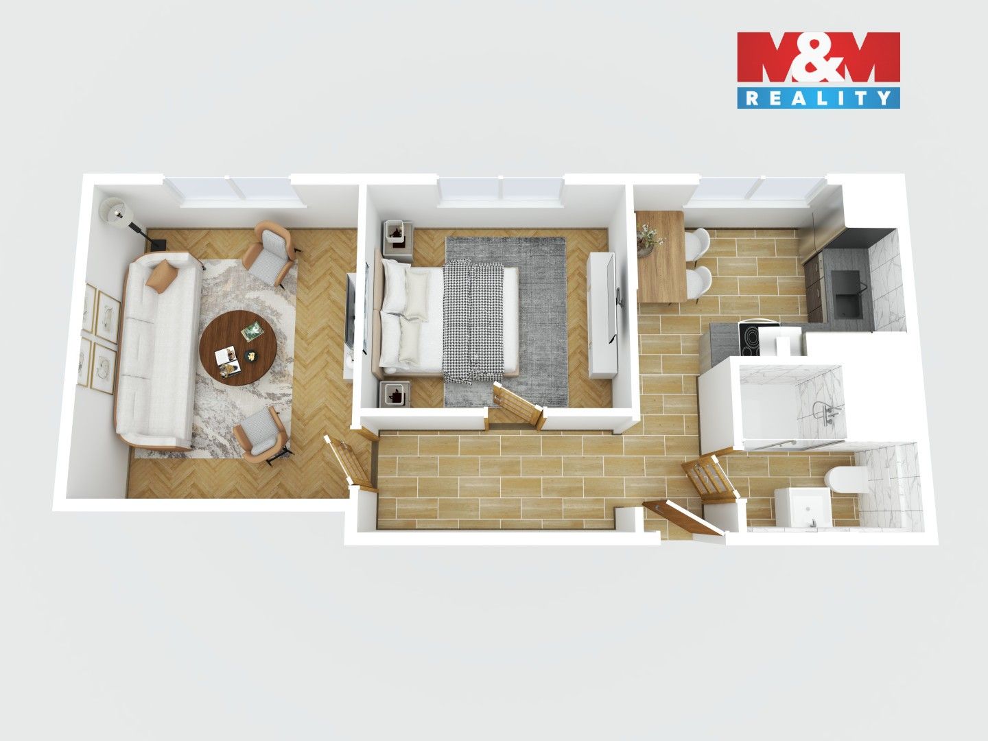 Byt 2+1 · 44 m² · Sadová, Adamov - 3