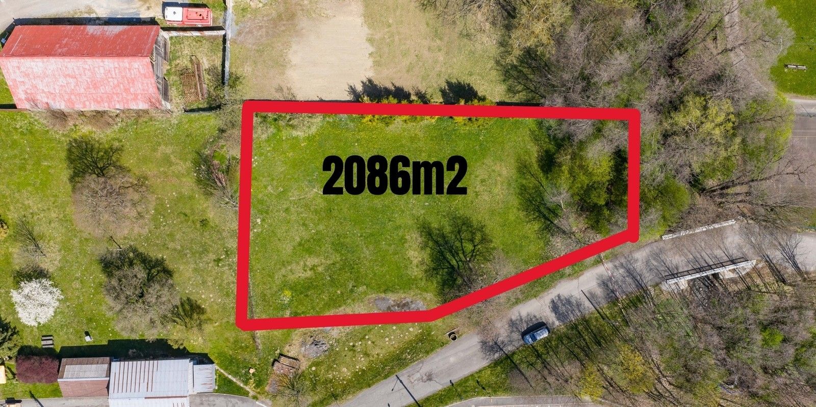 Pozemek pro bydlení, 2 086 m²