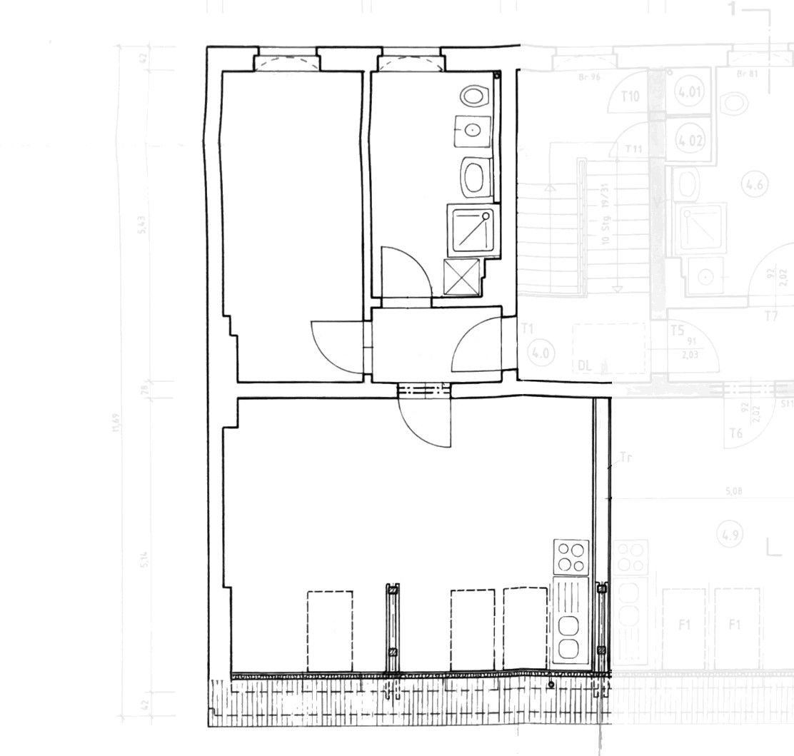 2+1, Trianonstraße 4, , Braniborsko, 55 m² - 2
